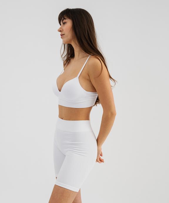 Boxer long sans coutures en maille côtelée femme vue1 - GEMO(HOMWR FEM) - GEMO