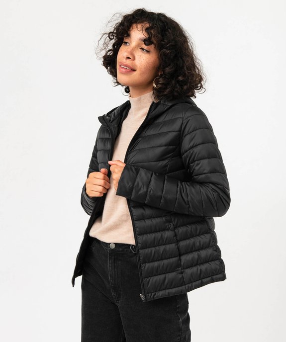 Doudoune à capuche rembourrage fin femme vue1 - GEMO 4G FEMME - GEMO