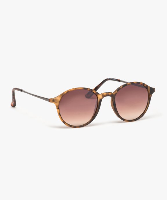 Lunettes de soleil rondes plastiques et métal vue2 - GEMO (ACCESS) - GEMO