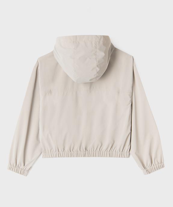 Blouson imperméable à capuche fille  vue3 - GEMO (JUNIOR) - GEMO