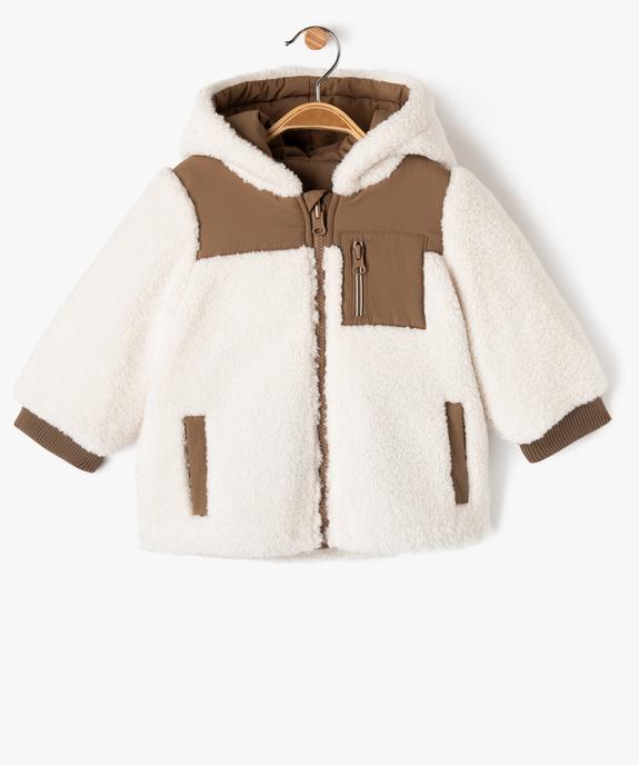 Blouson à capuche chaud et réversible bébé garçon - GEMO 4G BEBE Blouson à capuche chaud et réversible bébé garçon vue1 - GEMO 4G BEBE - GEMO