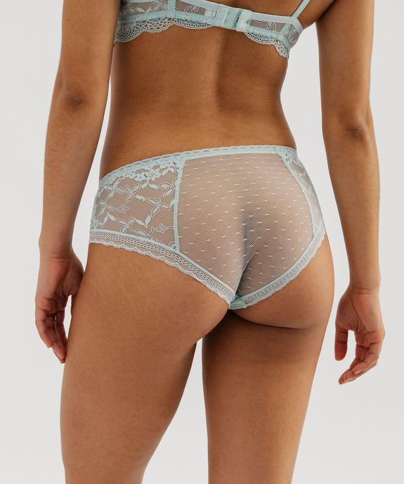 Shorty en dentelle femme vue3 - GEMO(HOMWR FEM) - GEMO