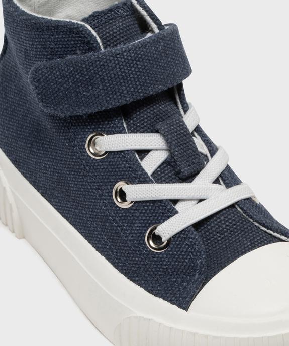 Baskets montantes en toile fermeture scratch garçon - 5 Miles vue6 - 5 MILES GEMO FOR GOOD - GEMO