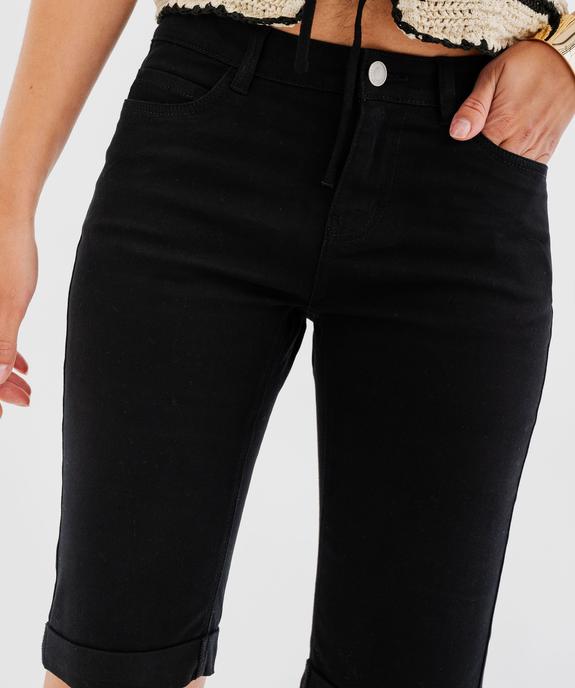 Bermuda slim en coton extensible femme vue15 - GEMO 4G FEMME - GEMO