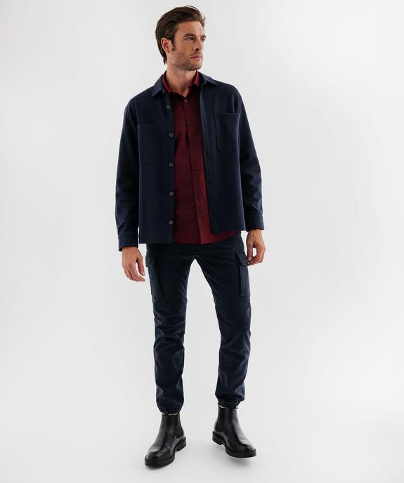 Pantalon cargo Regular coloris unique homme vue4 - GEMO (HOMME) - GEMO