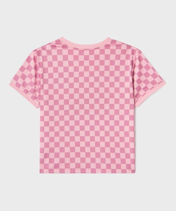 Tee-shirt de sport à manches courtes fille vue3 - GEMO (JUNIOR) - GEMO