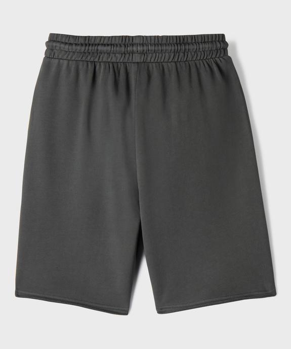 Bermuda en maille French Terry coupe ample garçon vue4 - GEMO 4G GARCON - GEMO