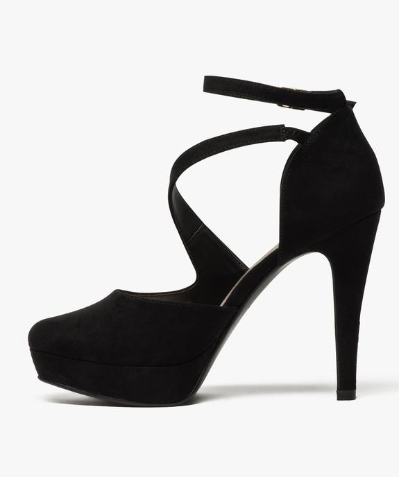 Escarpins femme à plateforme et talon aiguille vue3 - GEMO(URBAIN) - GEMO