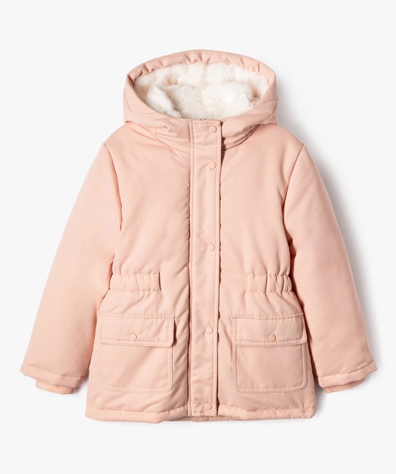 Parka 3 en 1 avec doublure en maille peluche fille vue3 - GEMO 4G FILLE - GEMO