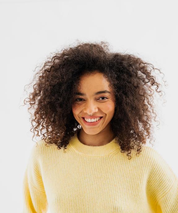 Pull maille col rond femme vue3 - GEMO 4G FEMME - GEMO