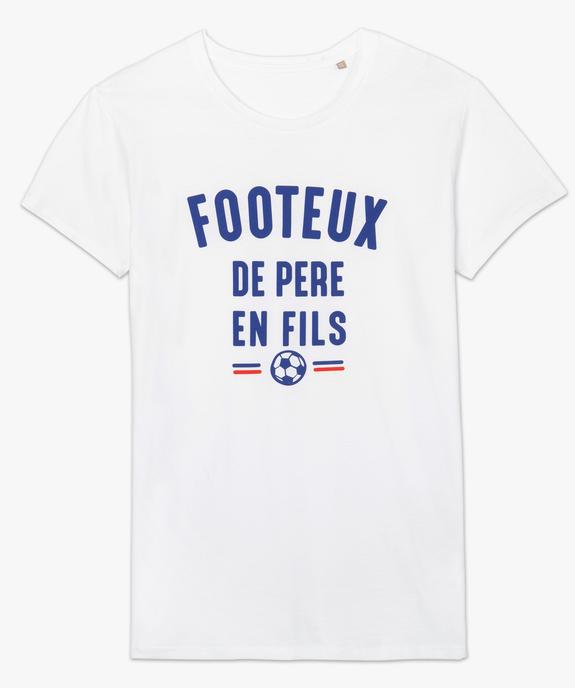 Tee-shirt homme à manches courtes message humour football vue4 - GEMO 4G HOMME - GEMO