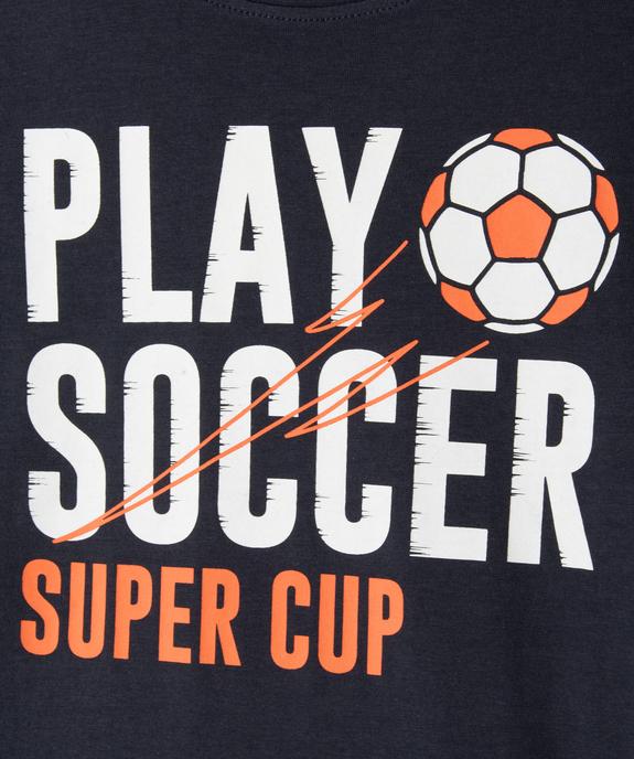 Tee-shirt football à manches courtes garçon vue3 - GEMO (ENFANT) - GEMO