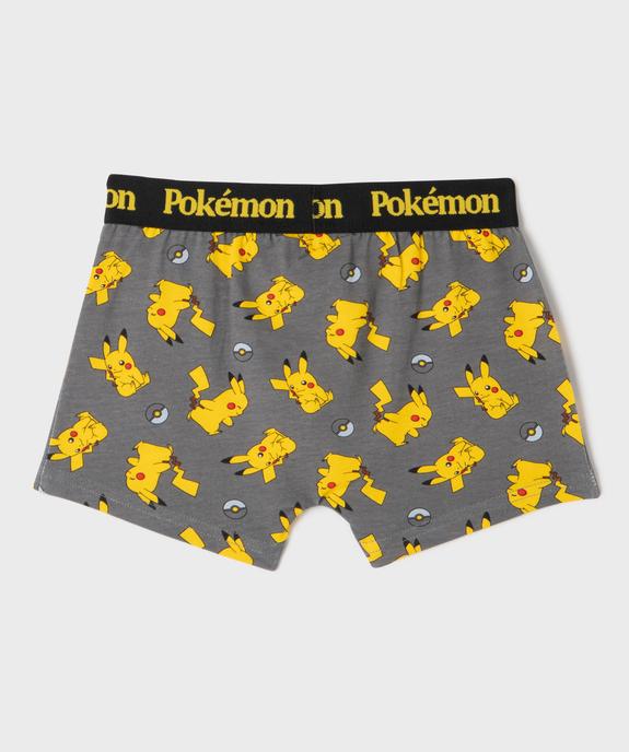 Boxers en coton stretch motif Pikachu garçon (lot de 3) - Pokemon vue3 - POKEMON - GEMO