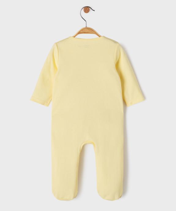 Pyjama en coton ouvert devant motif félin bébé garçon vue3 - GEMO 4G BEBE - GEMO