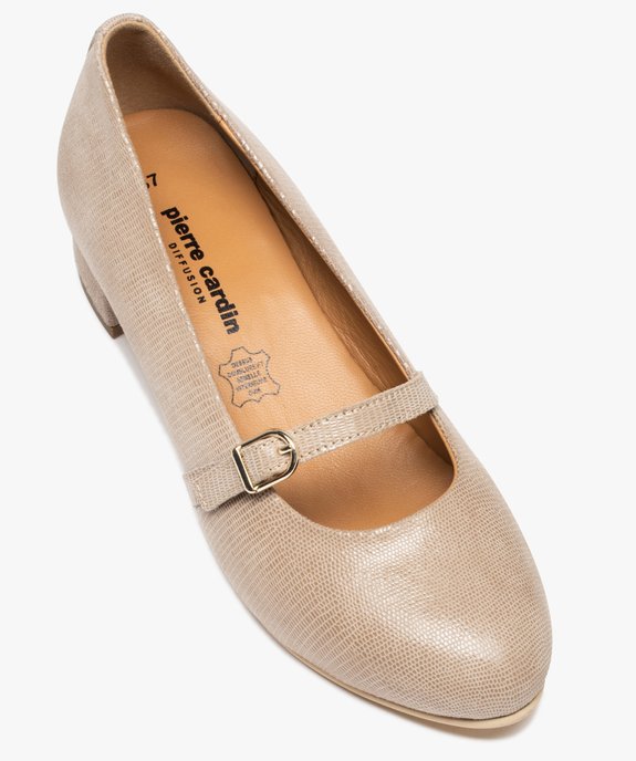 Escarpins femme à fine bride dessus cuir uni – Pierre Cardin D vue5 - PIERRE CARDIN D - GEMO