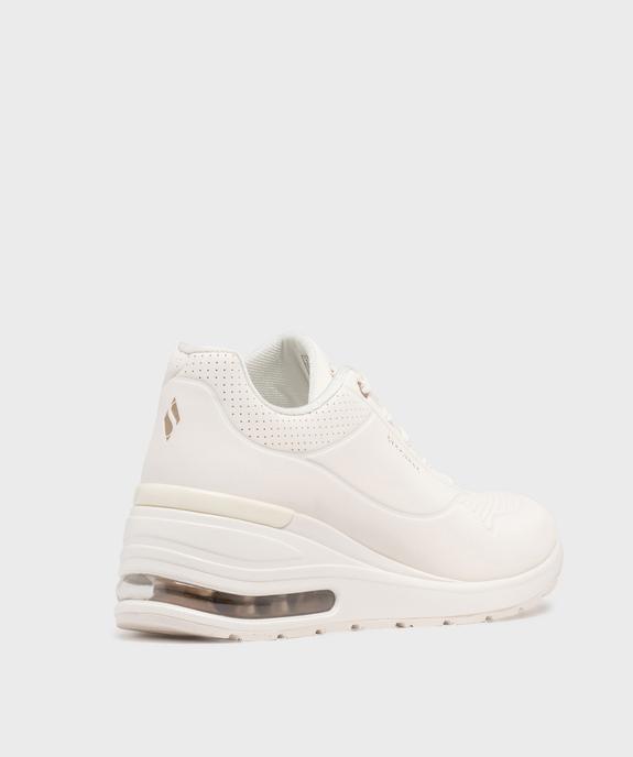 Baskets basses à talon compensé Elevated Air femme - Skechers vue4 - SKECHERS - GEMO