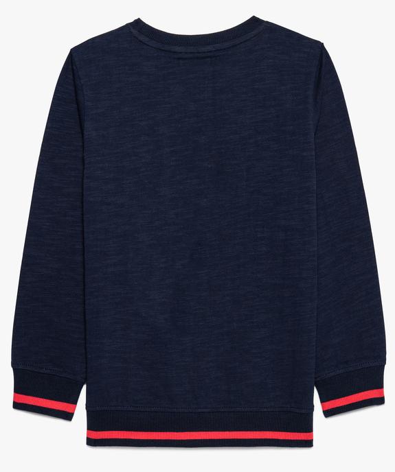 Tee-shirt à manches longues garçon avec broderie fantaisie sur l'avant vue2 - GEMO (ENFANT) - GEMO