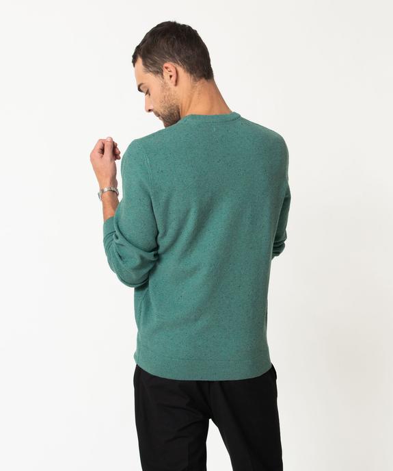 Pull en maille fine mouchetée homme vue3 - GEMO (HOMME) - GEMO