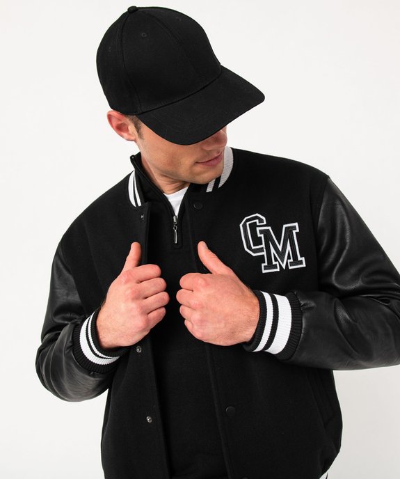 Blouson bi-matières avec finitions bicolores homme - Camps United vue2 - GEMO 4G HOMME - GEMO
