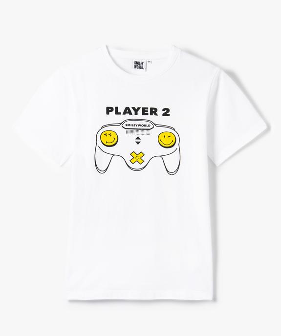 Tee-shirt garçon avec motif manette de jeu - Smiley World vue1 - SMILEY - GEMO