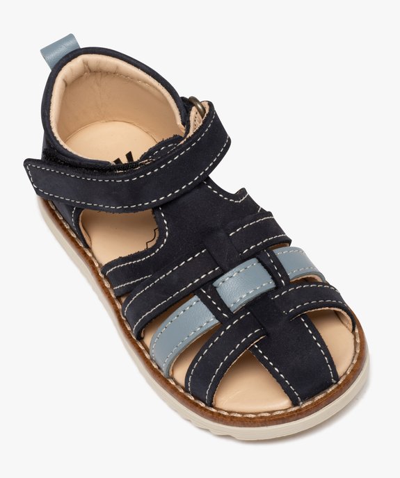 Sandales bébé garçon en cuir à bout fermé – NA! vue5 - NA! - GEMO