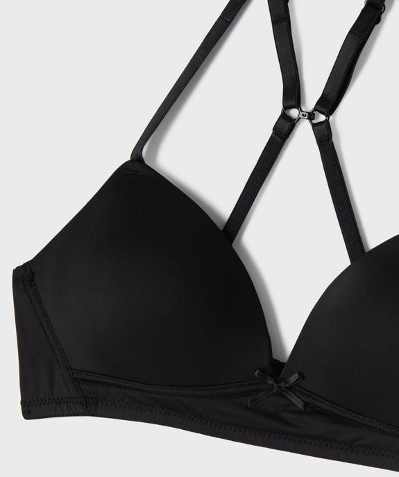 Soutien-gorge avec bonnets paddés et bretelles multipositions fille vue2 - GEMO (JUNIOR) - GEMO