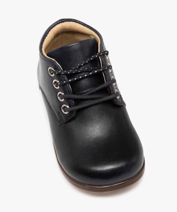 Chaussures premiers pas bébé fille dessus cuir - NA! vue6 - NA! - GEMO