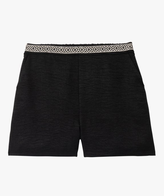 Short ample avec ceinture à motif ethnique femme vue4 - GEMO(FEMME PAP) - GEMO