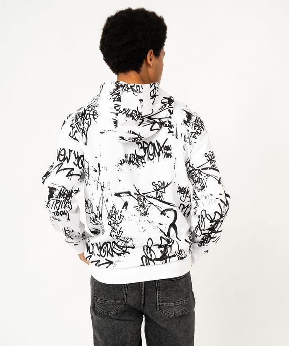 Sweat à capuche imprimé homme vue3 - GEMO (HOMME) - GEMO