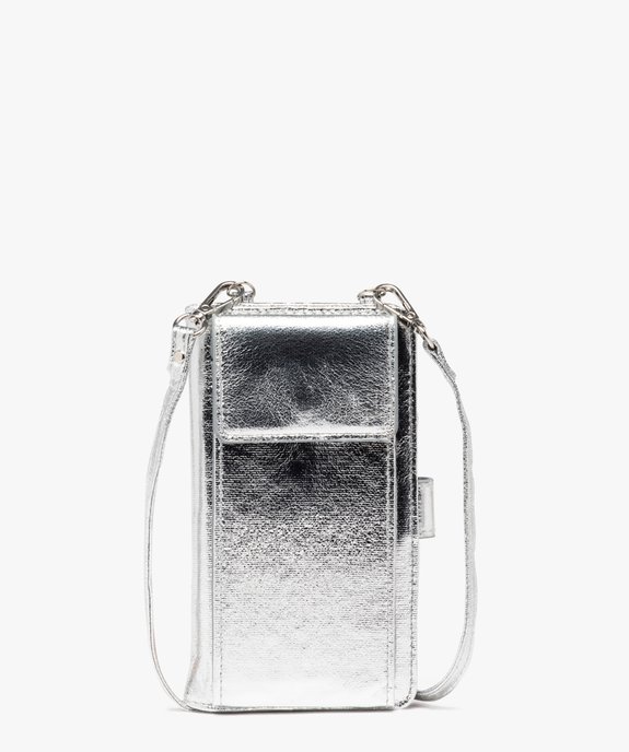 Pochette à bandoulière compagnon avec étui smartphone brillant femme vue1 - GEMO (ACCESS) - GEMO