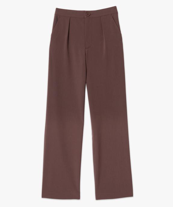 Pantalon femme en toile coupe large vue4 - GEMO(FEMME PAP) - GEMO