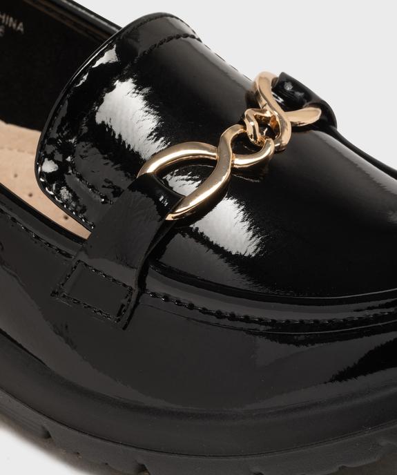 Mocassins vernis à talon compensé souples et légers gamme confort femme - g'flex vue6 - G'FLEX - GEMO