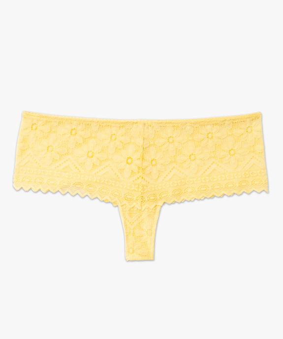 Shorty en dentelle fleurie transparente femme vue4 - GEMO(HOMWR FEM) - GEMO
