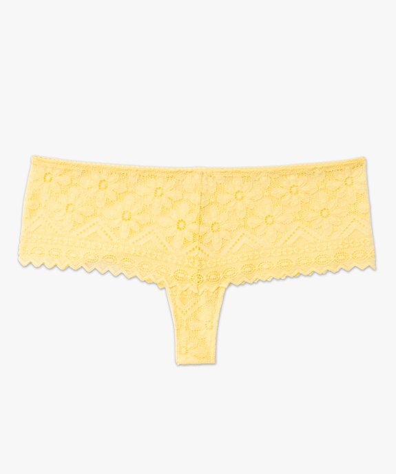 Shorty en dentelle fleurie transparente femme vue4 - GEMO(HOMWR FEM) - GEMO