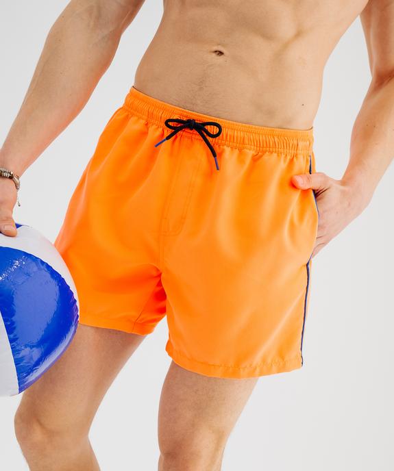 Short de bain avec taille ajustable homme vue3 - GEMO 4G HOMME - GEMO