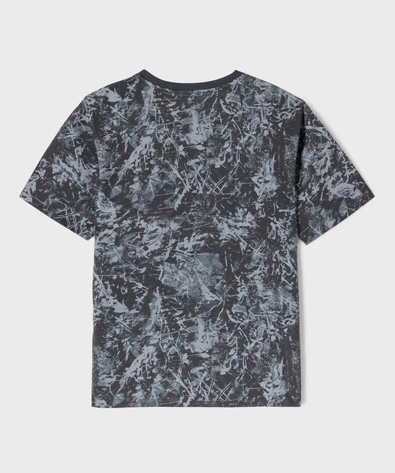 Tee-shirt manches courtes imprimé coupe oversize garçon vue3 - GEMO 4G GARCON - GEMO