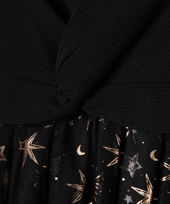 Robe avec jupe en tulle à motifs étoiles fille vue2 - GEMO (ENFANT) - GEMO