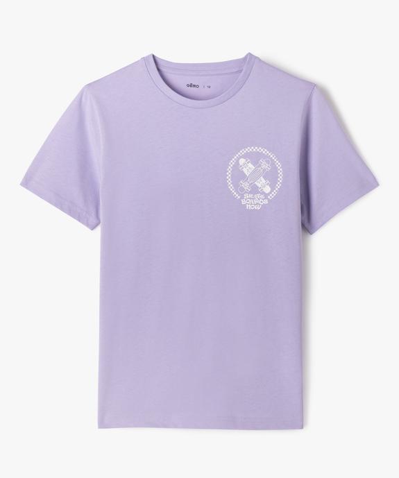 Tee-shirt manches courtes avec inscription garçon vue1 - GEMO 4G GARCON - GEMO