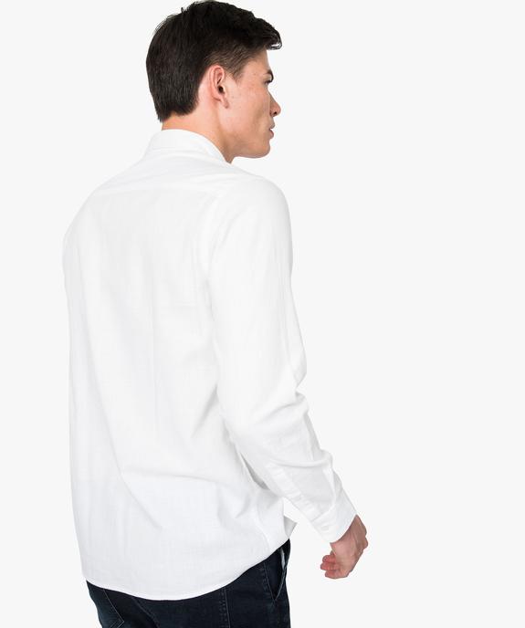 Chemise légère avec motif brodé vue3 - GEMO (HOMME) - GEMO