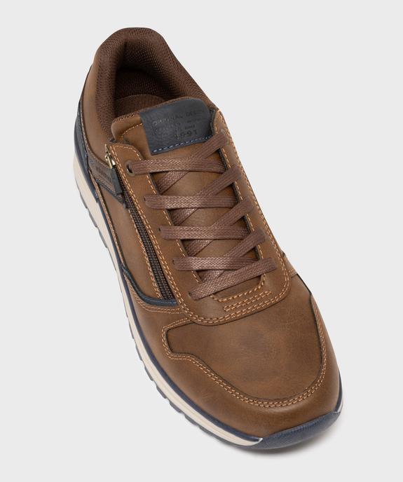 Baskets de ville look retro running homme vue5 - URBAN STEPS GEMO FOR GOOD - GEMO