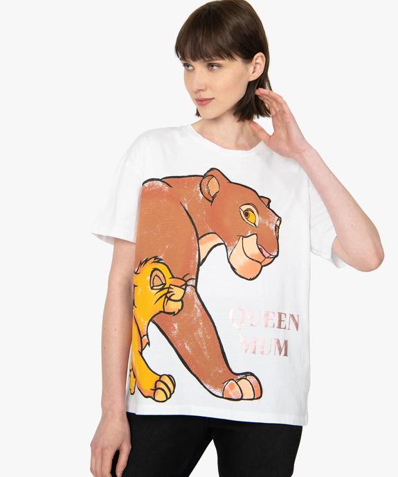 Tee-shirt femme oversize avec motif XXL - Disney vue1 - DISNEY DTR - GEMO