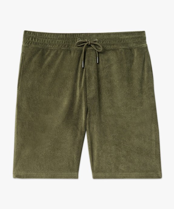 Bermuda en éponge coupe droite homme vue4 - GEMO (HOMME) - GEMO