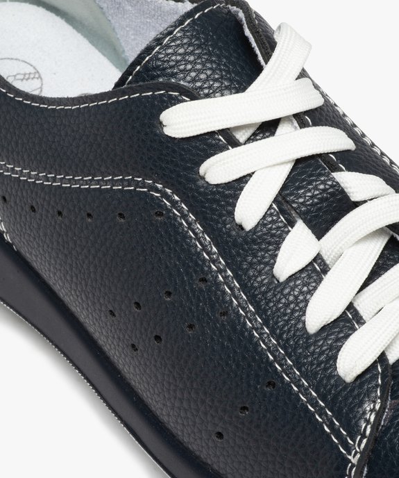 Baskets femme confort unies à lacets vue6 - GEMO (CONFORT) - GEMO