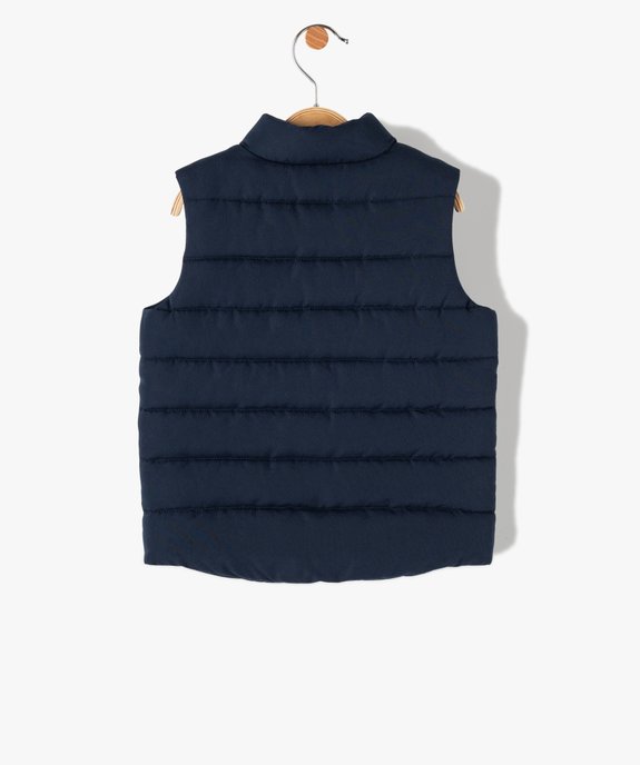 Doudoune bébé garçon sans manches intérieur polaire - LuluCastagnette vue5 - LULUCASTAGNETTE - GEMO
