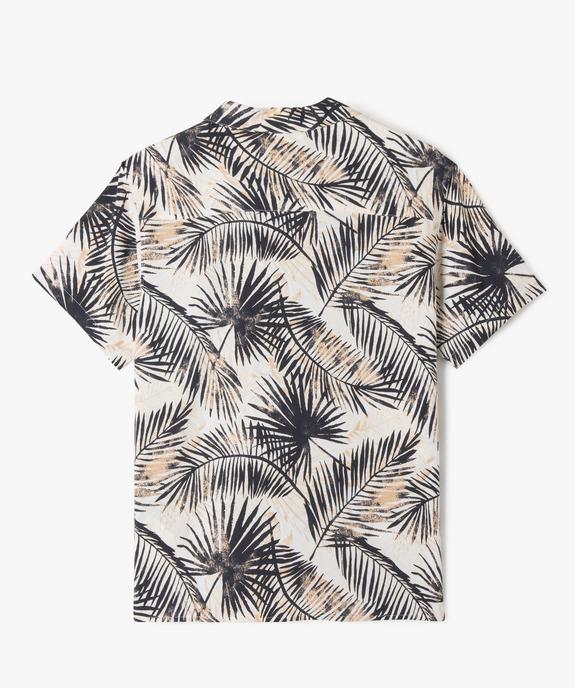 Chemise manches courtes fluide imprimé tropical garçon vue3 - GEMO 4G GARCON - GEMO