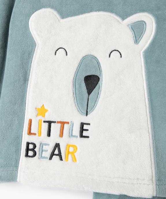 Pyjama garçon en velours motif ours polaire vue2 - GEMO (ENFANT) - GEMO