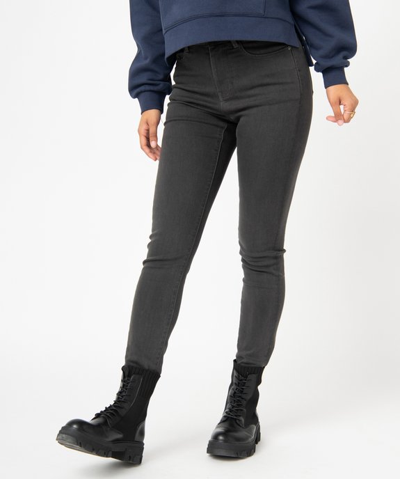 Jean femme coupe Slim taille haute vue1 - GEMO 4G FEMME - GEMO