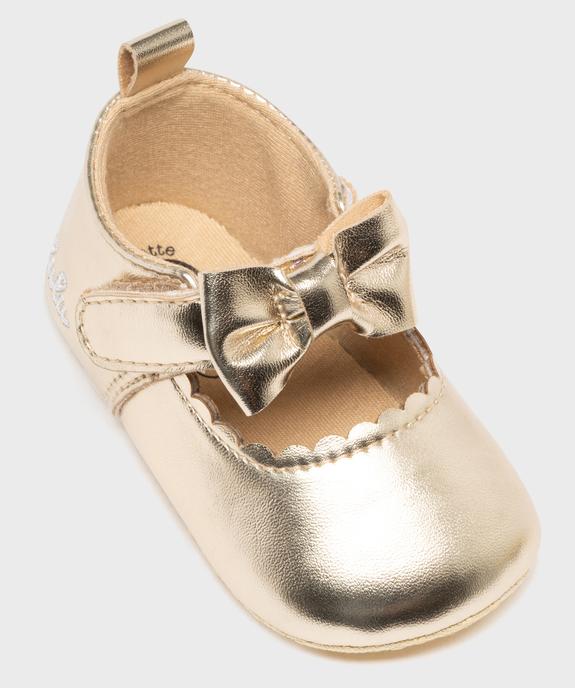 Chaussons de naissance babies métallisées bébé fille - LuluCastagnette vue5 - LULU CASTAGNETTE GEMO FOR GOOD - GEMO