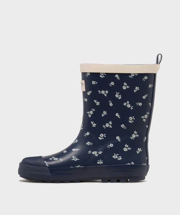 Bottes de pluie fleurie fille - LuluCastagnette vue3 - LULUCASTAGNETTE - GEMO