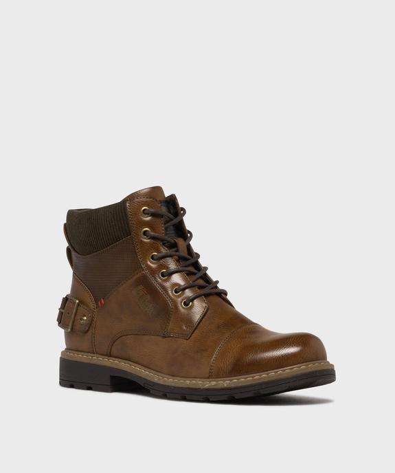 Boots à lacets avec col textile homme - Lee Cooper vue8 - LEE COOPER - GEMO